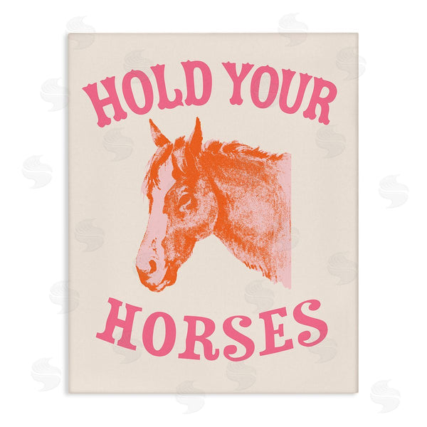stupell industries Victoria Barnes | Hold Your Horses Phrase Wall Art