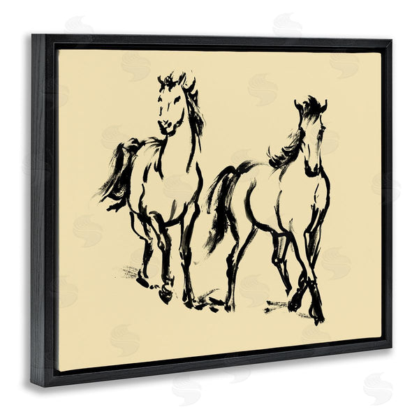Stupell Industries Victoria Barnes | Horses In Motion Gesture