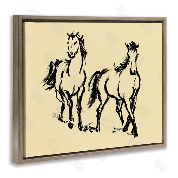 Stupell Industries Victoria Barnes | Horses In Motion Gesture