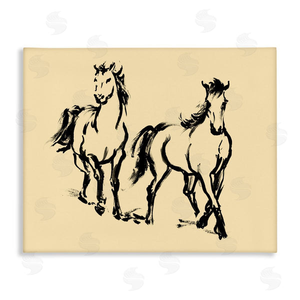 stupell industries Victoria Barnes | Horses in Motion Gesture