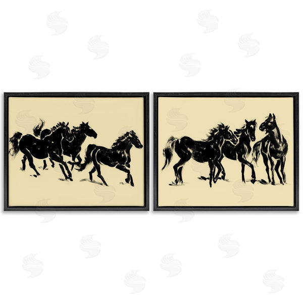 Stupell Industries Victoria Barnes | Horses In Motion Stampede