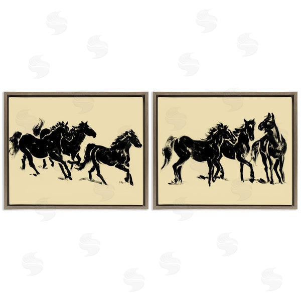 Stupell Industries Victoria Barnes | Horses In Motion Stampede
