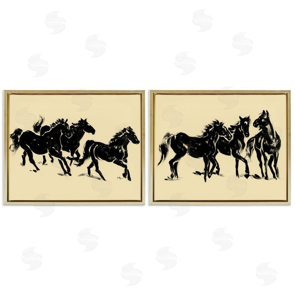 Stupell Industries Victoria Barnes | Horses In Motion Stampede