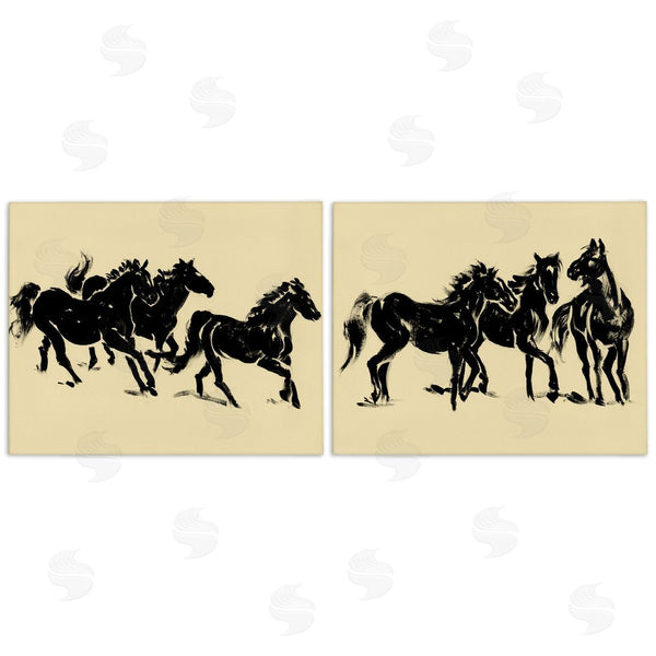 stupell industries Victoria Barnes | Horses in Motion Stampede
