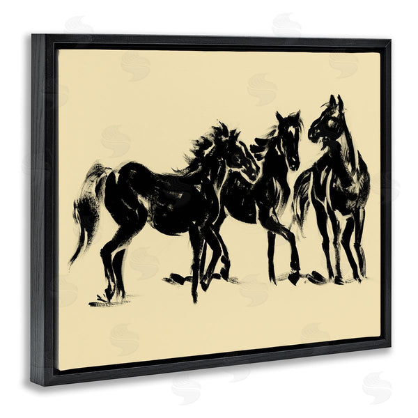 Stupell Industries Victoria Barnes | Horses In Motion Study