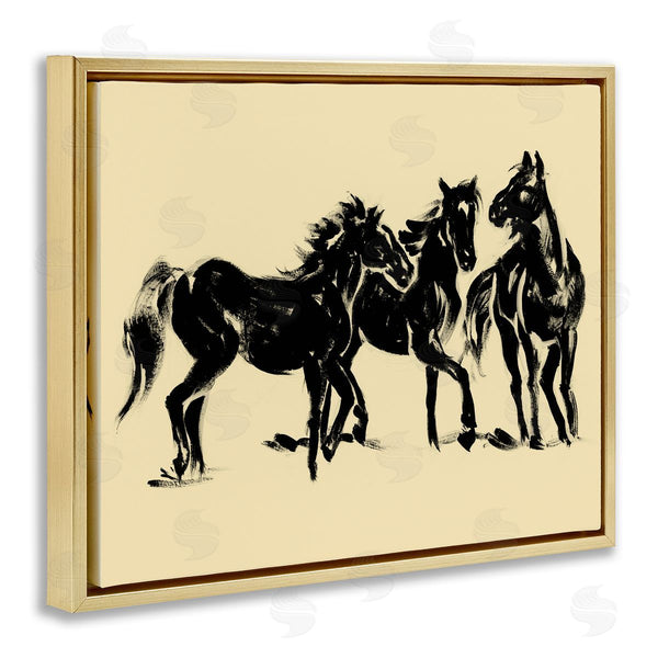 Stupell Industries Victoria Barnes | Horses In Motion Study