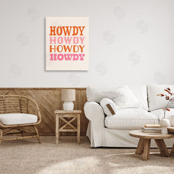 Stupell Industries Victoria Barnes | Howdy Country Typography Wall Art