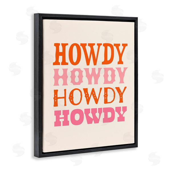 Stupell Industries Victoria Barnes | Howdy Country Typography Wall Art