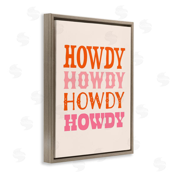 Stupell Industries Victoria Barnes | Howdy Country Typography Wall Art
