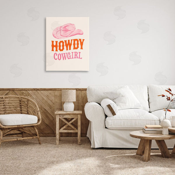 Stupell Industries Victoria Barnes | Howdy Cowgirl Phrase Wall Art