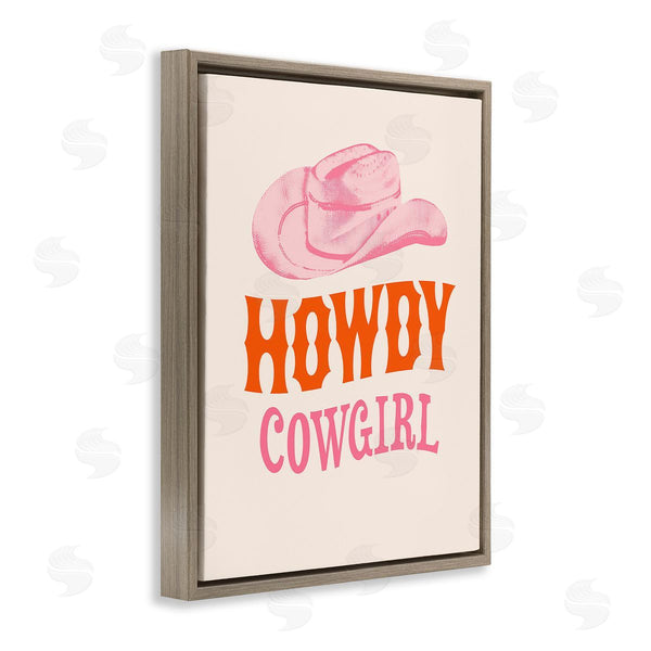 Stupell Industries Victoria Barnes | Howdy Cowgirl Phrase Wall Art