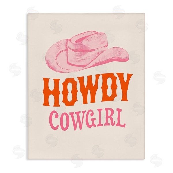 stupell industries Victoria Barnes | Howdy Cowgirl Phrase Wall Art
