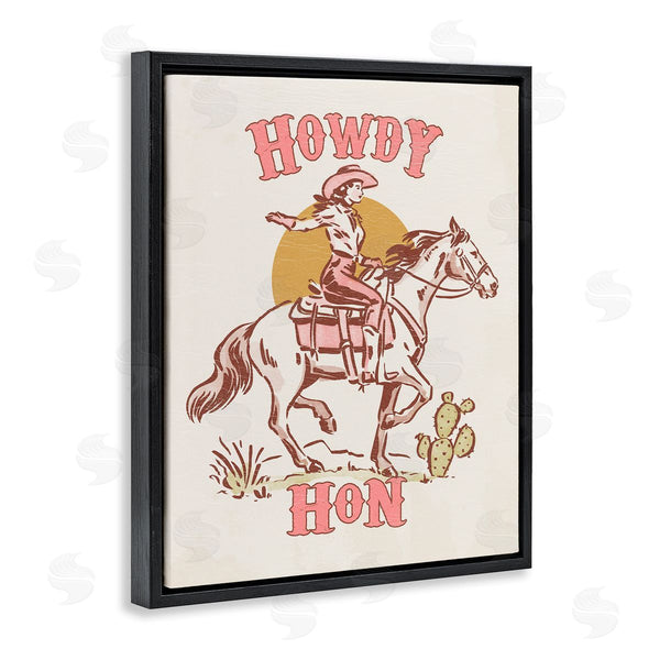 Stupell Industries Victoria Barnes | Howdy Hon Cowgirl