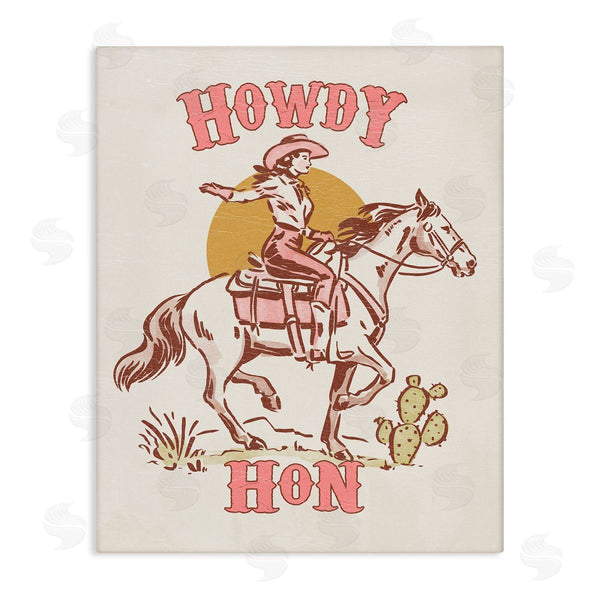 stupell industries Victoria Barnes | Howdy Hon Cowgirl