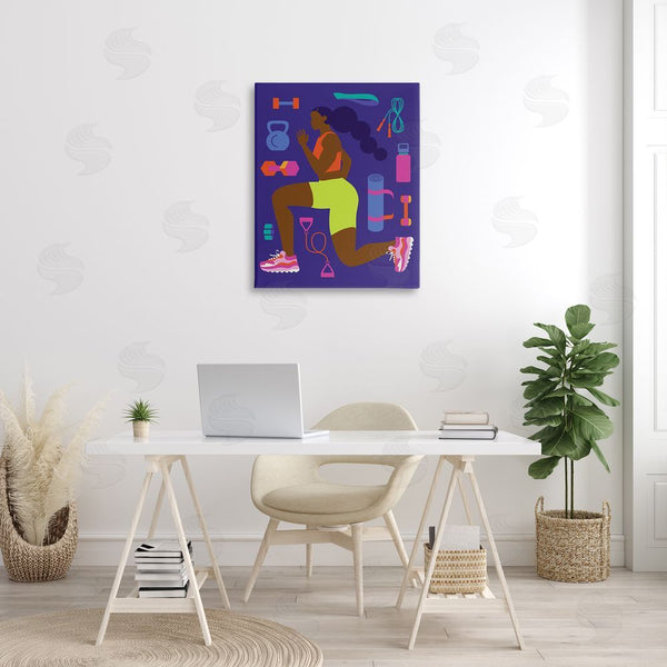 Stupell Industries Victoria Barnes | Inspiring Woman & Workout Wall Art