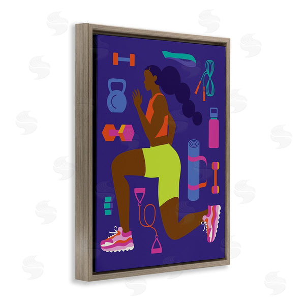 Stupell Industries Victoria Barnes | Inspiring Woman & Workout Wall Art