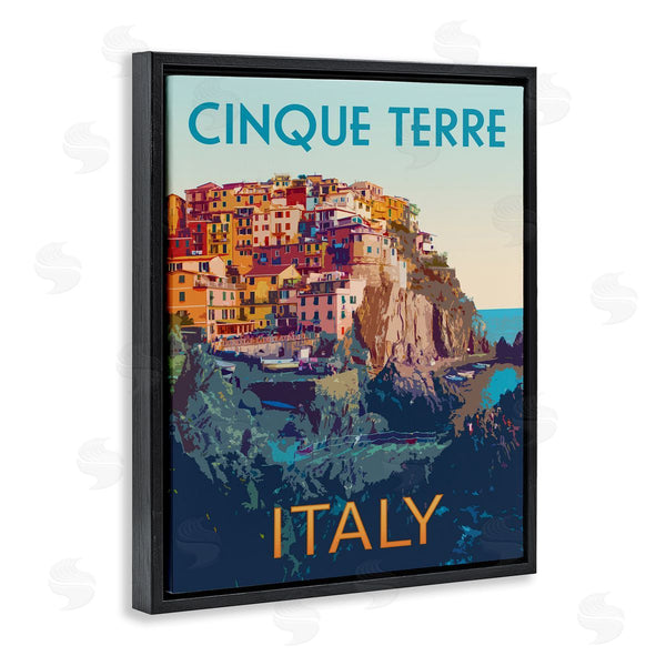 Stupell Industries Victoria Barnes | Italian Coast Cityscape