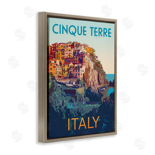 Stupell Industries Victoria Barnes | Italian Coast Cityscape