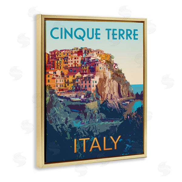 Stupell Industries Victoria Barnes | Italian Coast Cityscape