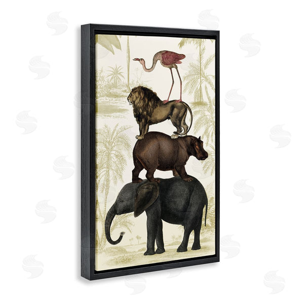 Stupell Industries Victoria Barnes | Jungle Animals Tower