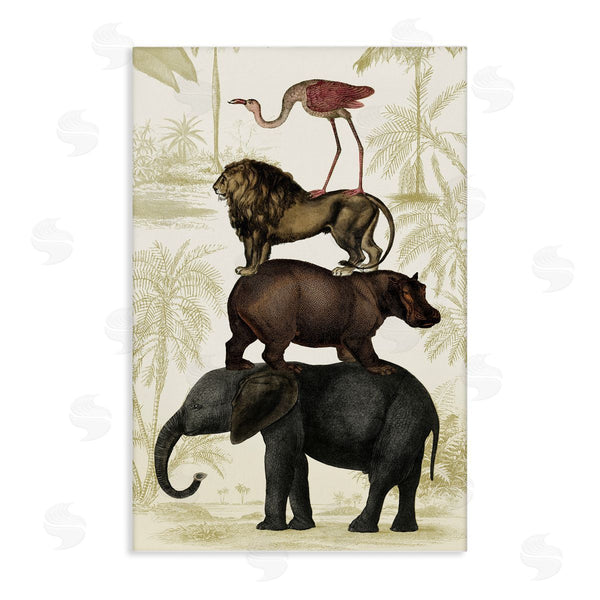 stupell industries Victoria Barnes | Jungle Animals Tower