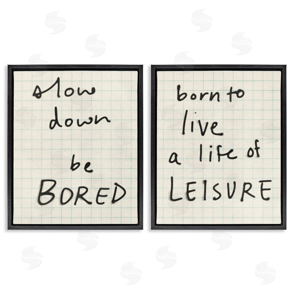 Stupell Industries Victoria Barnes | Leisure Life Be Bored