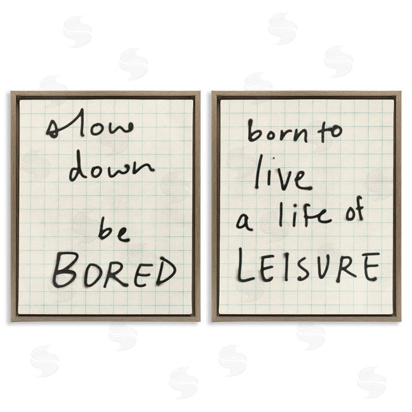 Stupell Industries Victoria Barnes | Leisure Life Be Bored