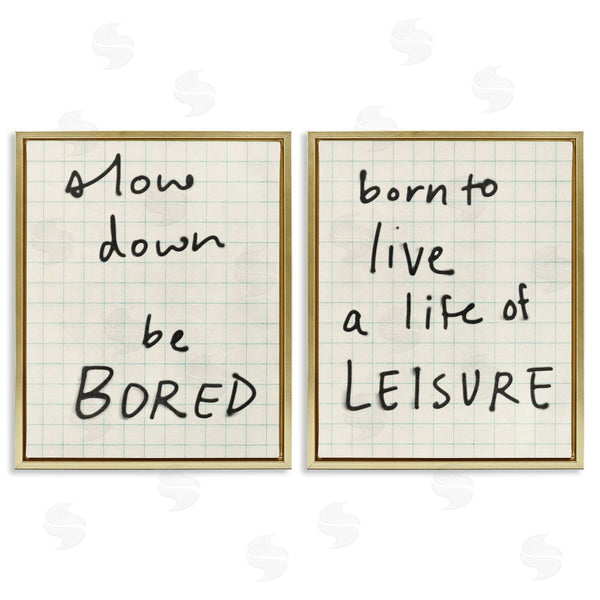 Stupell Industries Victoria Barnes | Leisure Life Be Bored