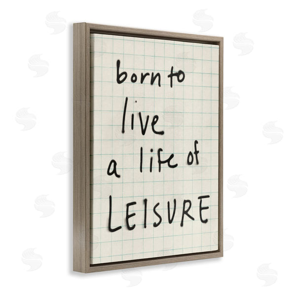Stupell Industries Victoria Barnes | Life Of Leisure Phrase