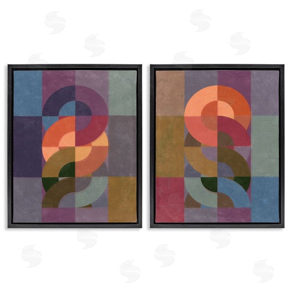 Stupell Industries Victoria Barnes | Linked Circles Patterns Wall Art