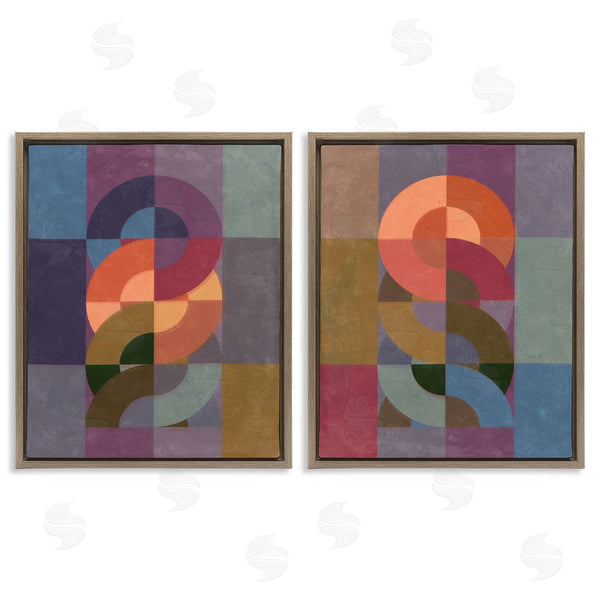 Stupell Industries Victoria Barnes | Linked Circles Patterns Wall Art