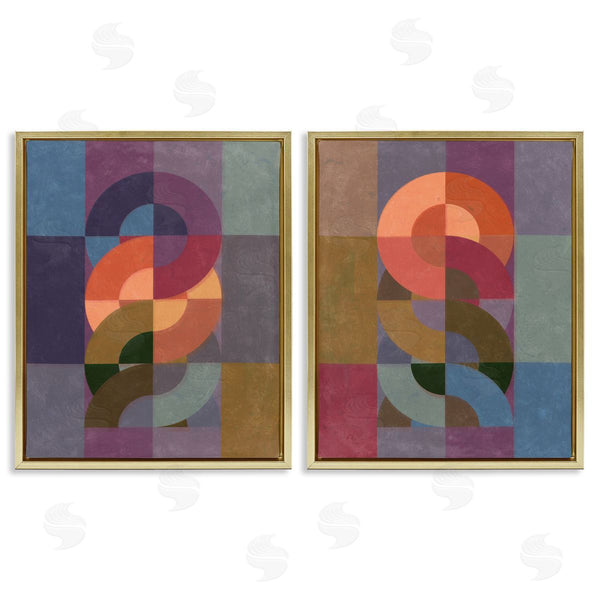 Stupell Industries Victoria Barnes | Linked Circles Patterns Wall Art
