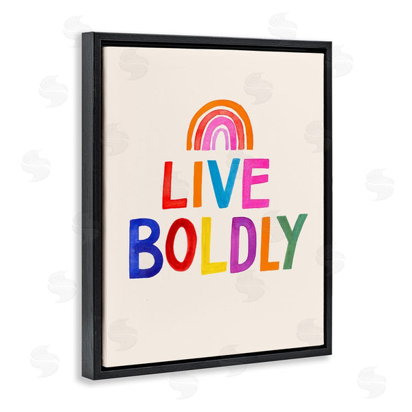 Stupell Industries Victoria Barnes | Live Boldly Rainbow Letters