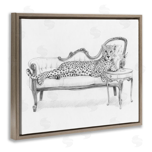 Stupell Industries Victoria Barnes | Lounging Beast Cheetah
