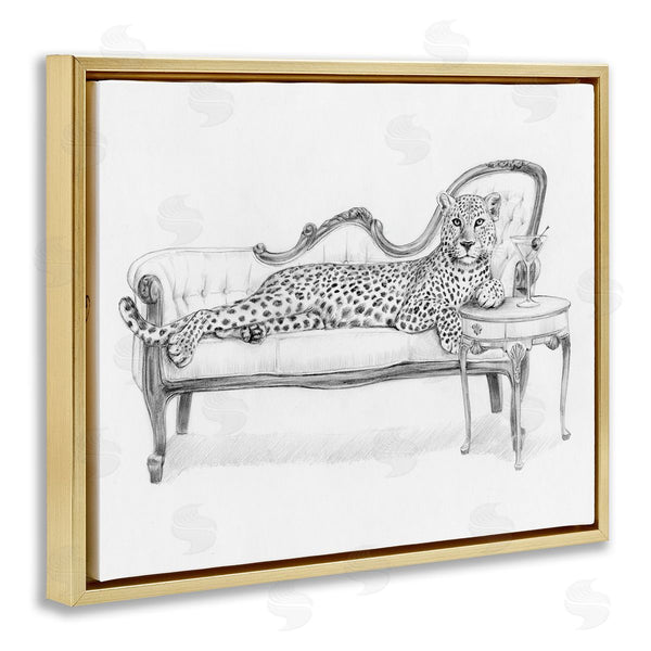 Stupell Industries Victoria Barnes | Lounging Beast Cheetah
