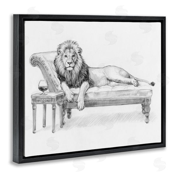 Stupell Industries Victoria Barnes | Lounging Beast Lion