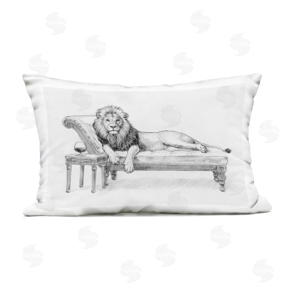Stupell Industries Victoria Barnes | Lounging Beast Lion Throw Pillow