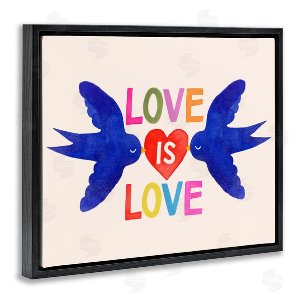 Stupell Industries Victoria Barnes | Love Is Love Doves And Heart