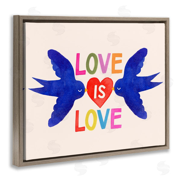 Stupell Industries Victoria Barnes | Love Is Love Doves And Heart