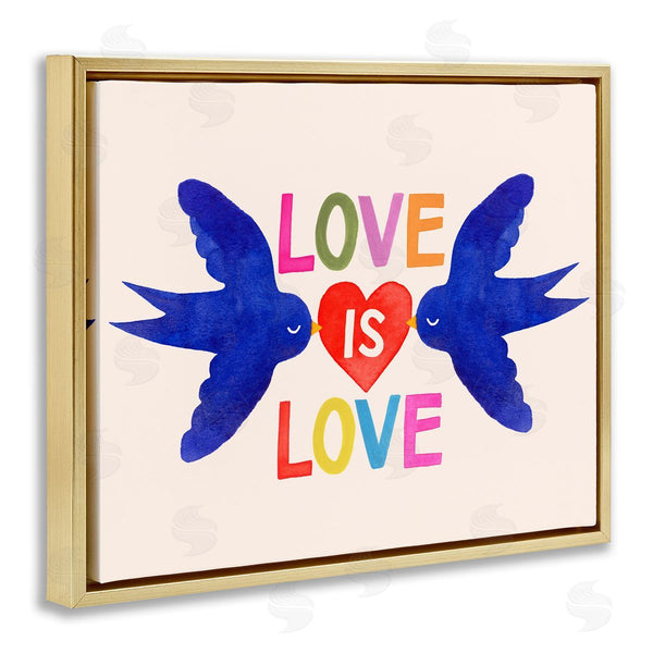 Stupell Industries Victoria Barnes | Love Is Love Doves And Heart