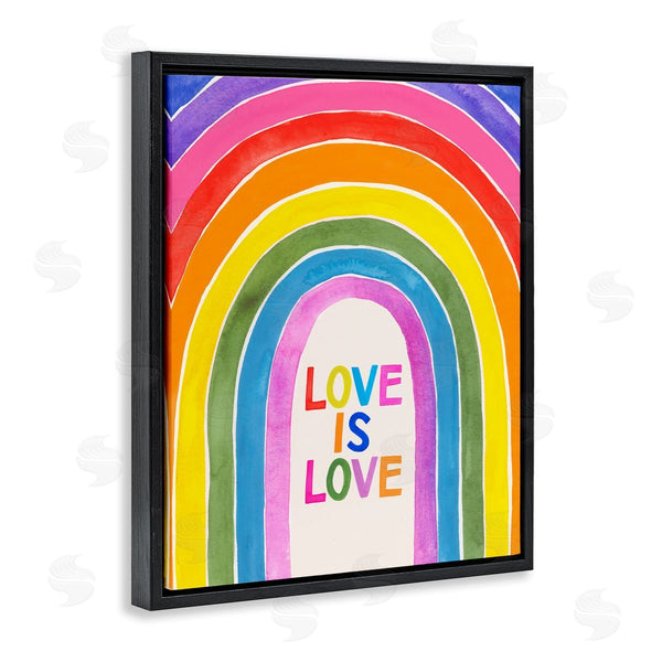 Stupell Industries Victoria Barnes | Love Is Love Rainbow Arches