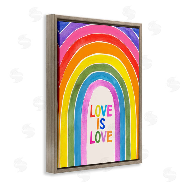 Stupell Industries Victoria Barnes | Love Is Love Rainbow Arches