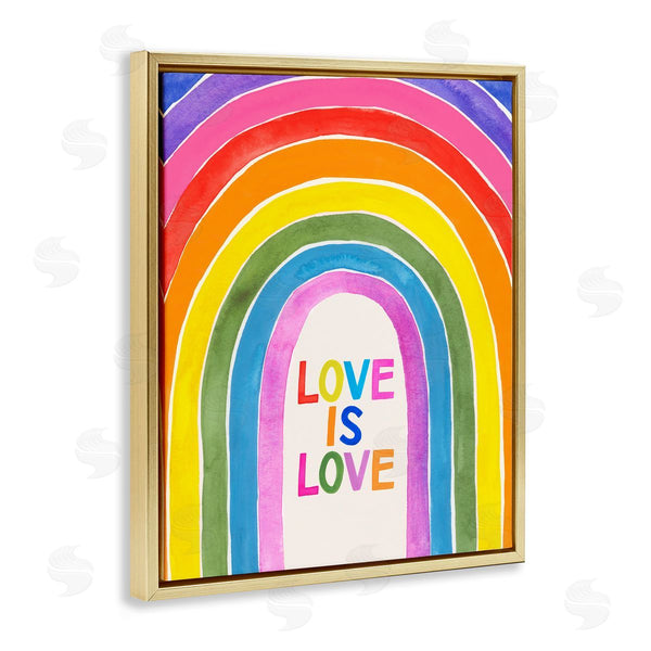 Stupell Industries Victoria Barnes | Love Is Love Rainbow Arches