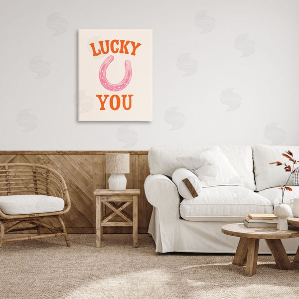 Stupell Industries Victoria Barnes | Lucky You Horseshoe Wall Art