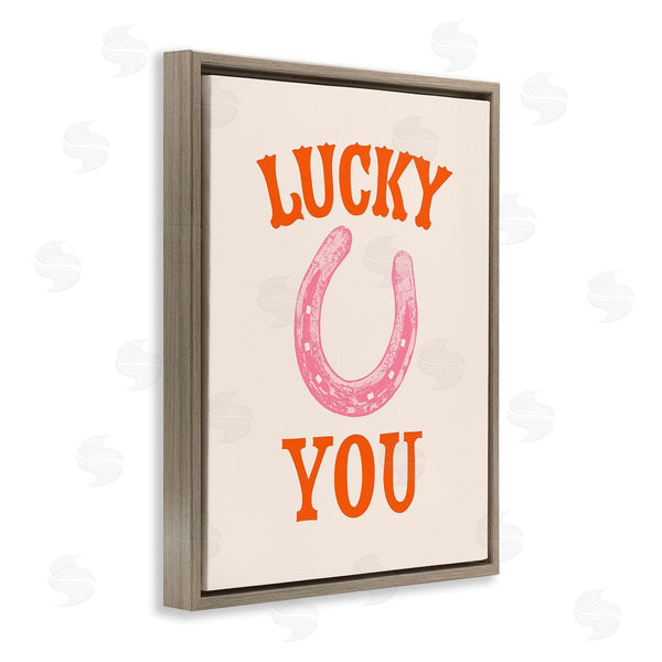 Stupell Industries Victoria Barnes | Lucky You Horseshoe Wall Art