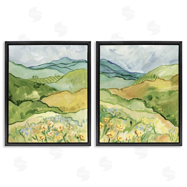 Stupell Industries Victoria Barnes | Meadow With Rolling Hills