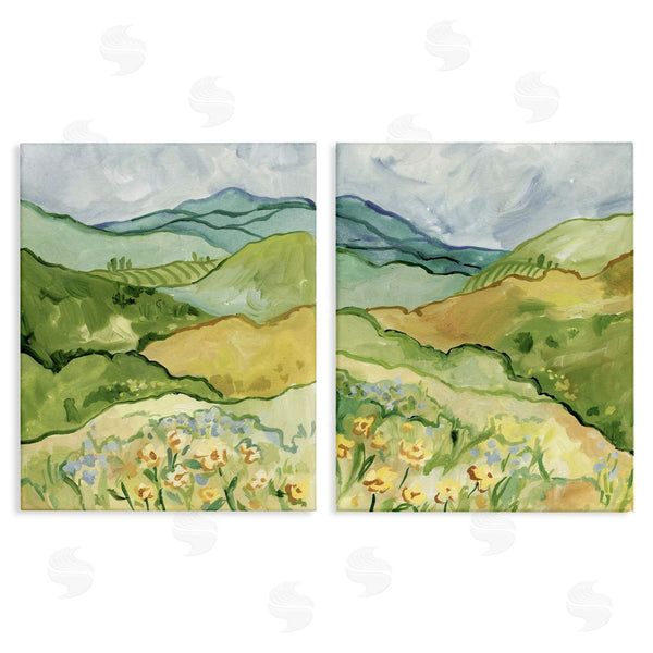 stupell industries Victoria Barnes | Meadow with Rolling Hills