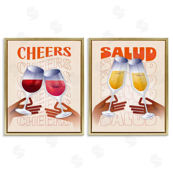 Stupell Industries Victoria Barnes | Midcentury Modern Cheers Wall Art