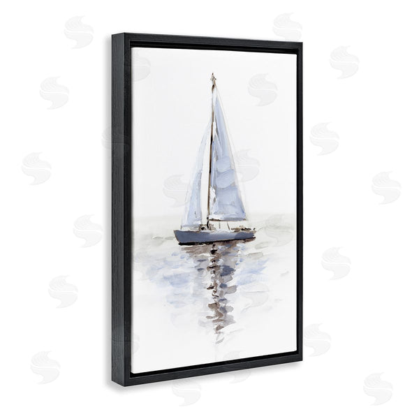 Stupell Industries Victoria Barnes | Minimal Sailboat Reflection Wall Art