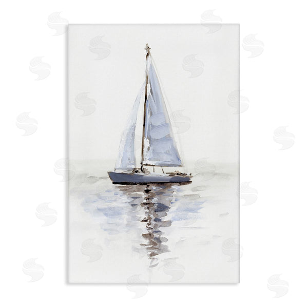 stupell industries Victoria Barnes | Minimal Sailboat Reflection Wall Art